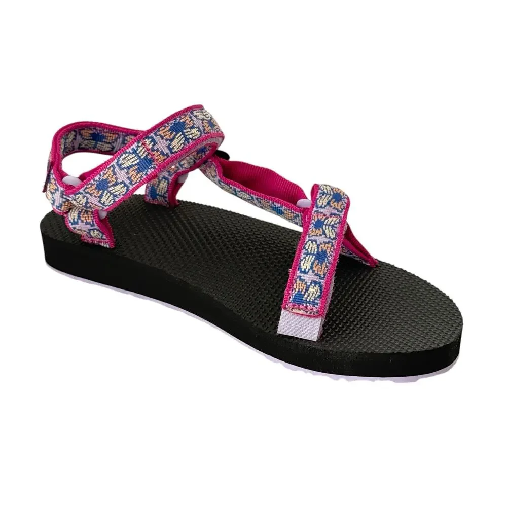 Teva Youth Girls Sport Sandals Butterfly Lilac Adjustable Lightweight SZ/5